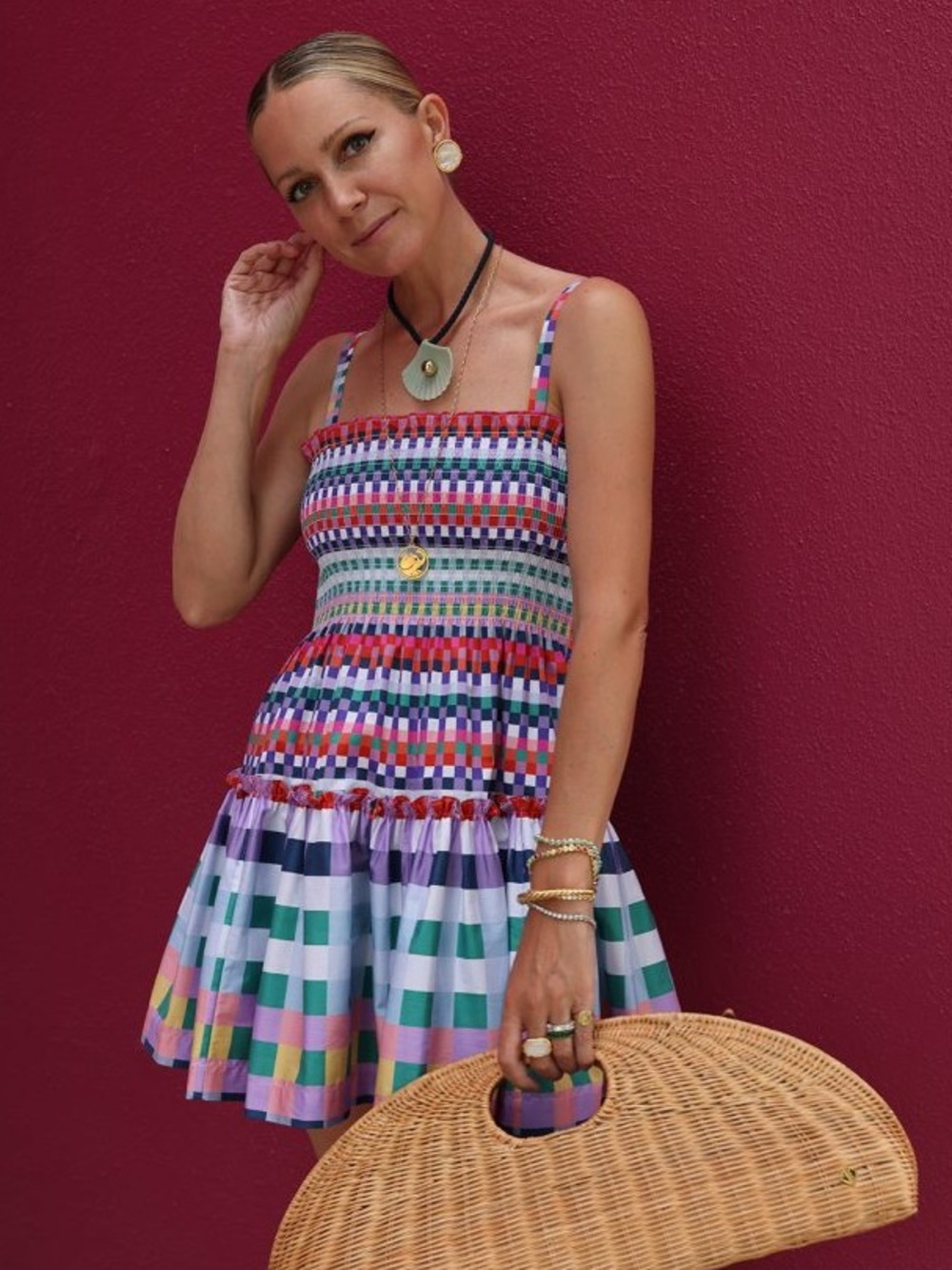 Hill House Seraphina Rainbow Gingham
